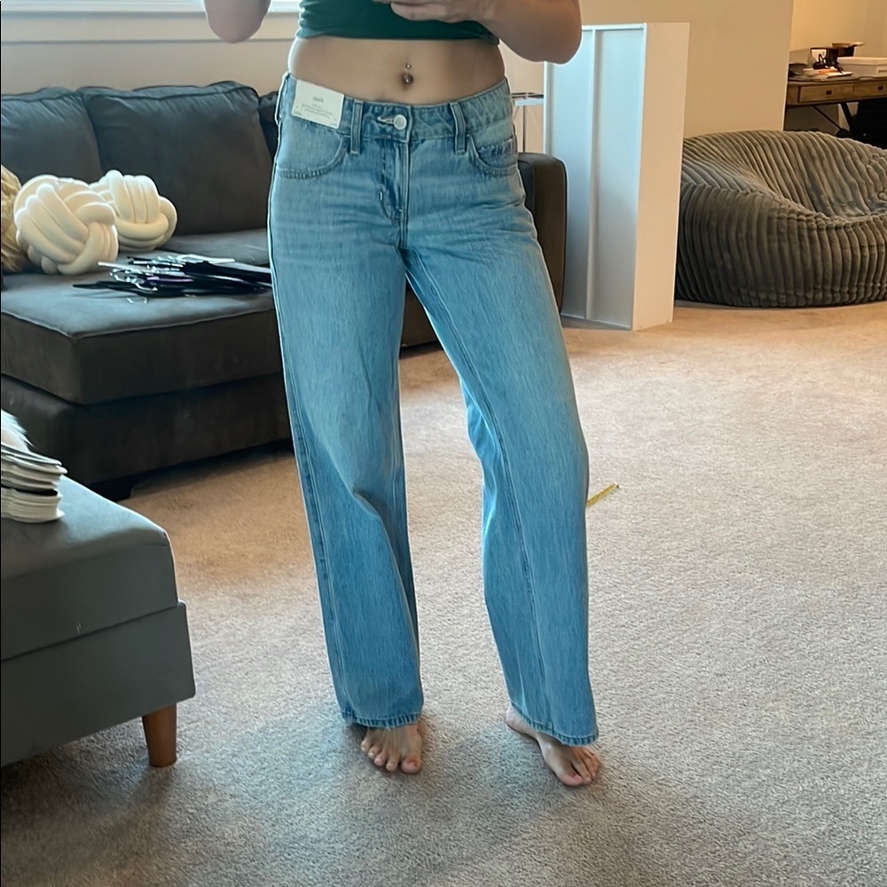 Hollister Light Blue Straight Leg Jeans
